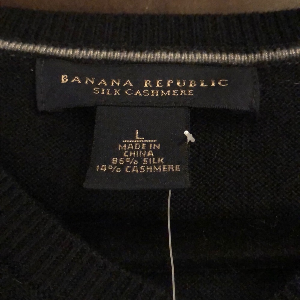 Banana Republic Silk Cashmere V-Neck Sweater